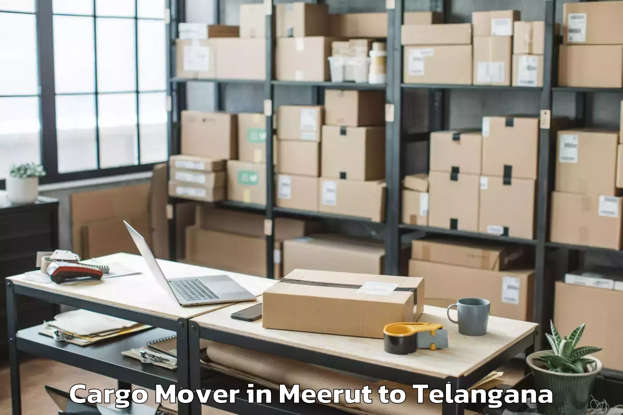 Easy Meerut to Mahabubnagar Cargo Mover Booking